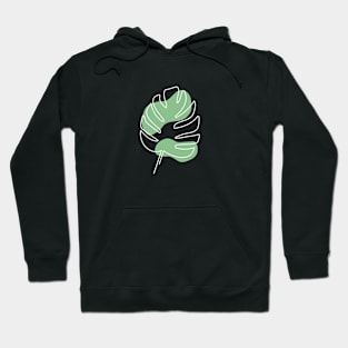 Monstera Line Art - 2 Hoodie